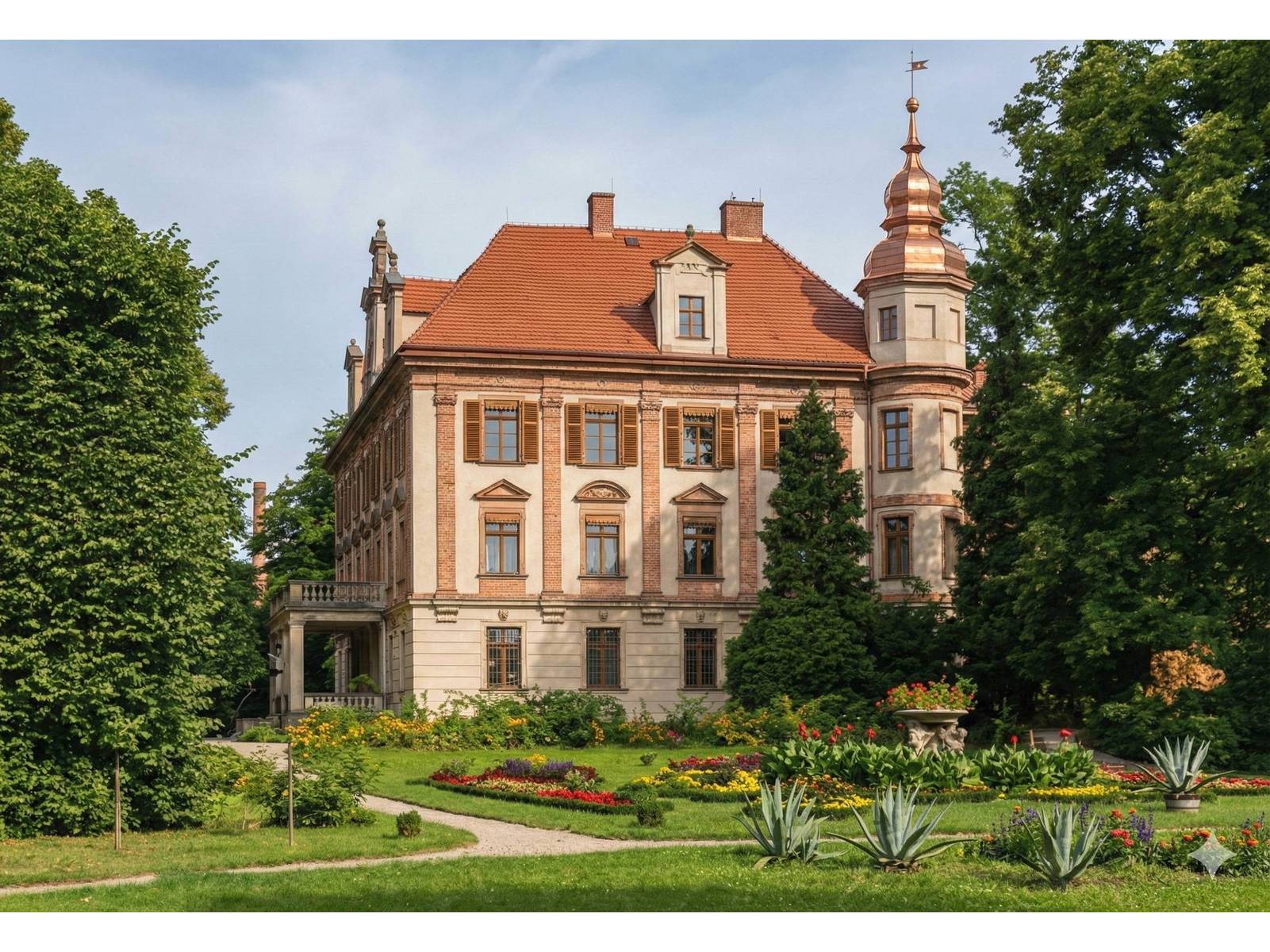 Pałac na fotografii  Bednarczyka